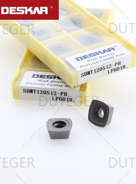 戴斯卡四方快进给铣刀片不锈钢SDMT150512/150512-GH/PH LF6018