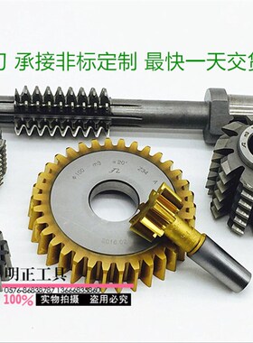 盘形插齿刀100分圆20度压力角M1-M10齐全内齿外齿直齿插齿刀盘插