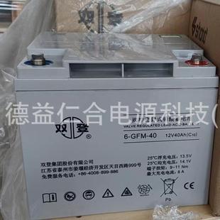 蓄电池12V40AH直流屏应急 40免维护后备式 双登铅酸蓄电池6 GFM