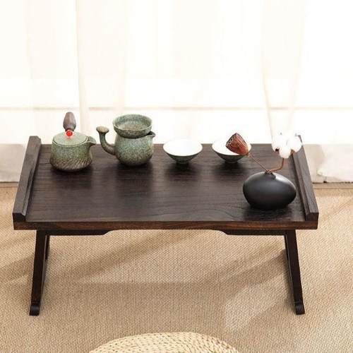 可折叠实木古风宿舍桌桌中式汉服马面裙拍摄道具榻围炉煮茶桌