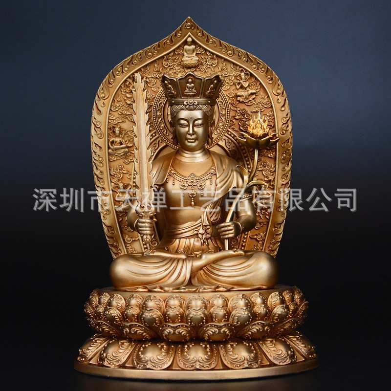 加工生产纯铜生肖守护神虚空藏菩萨 不动尊明王菩萨 阿弥陀佛