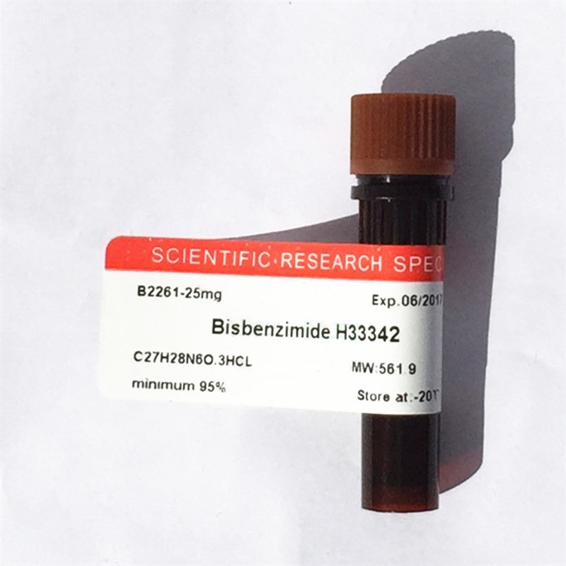 荧光染料33342(赫斯特荧光燃料)Sigma B2261 25mg 进口实验试剂