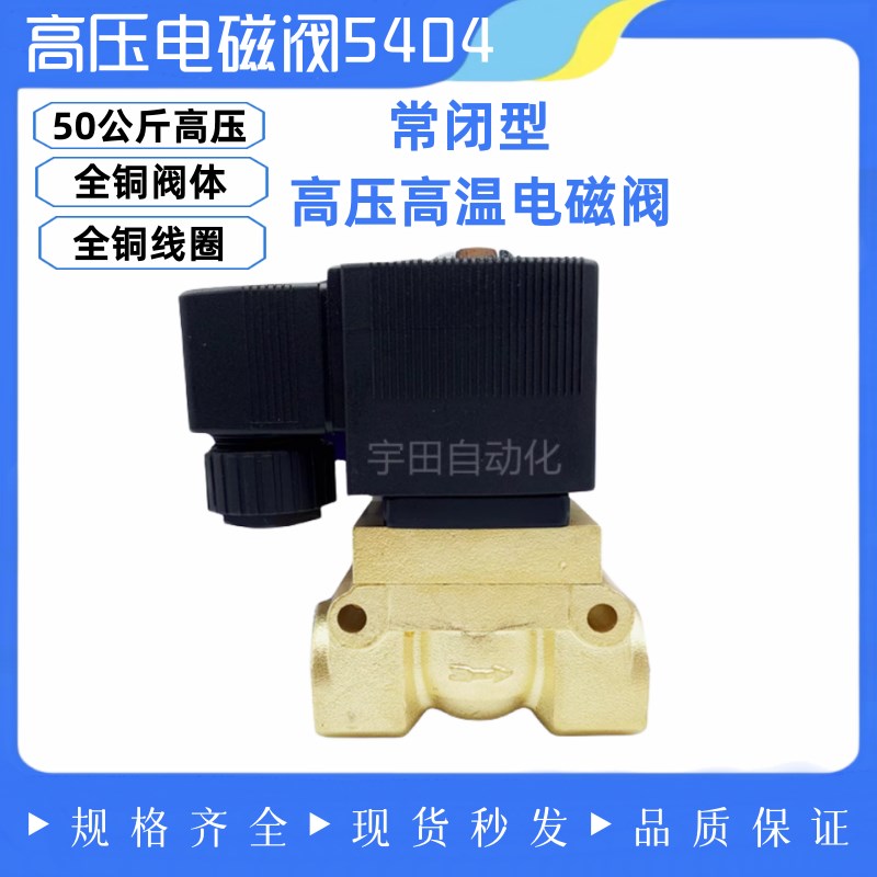 高压电磁阀SY5404-02/03 SY5404-04AC220/DC24V 5MPA50KG高温气阀