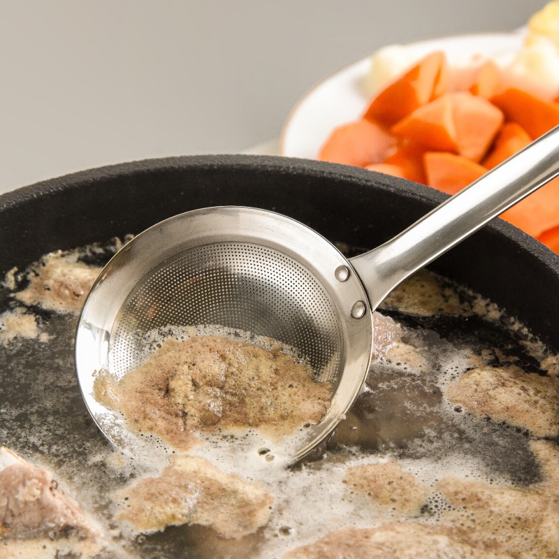 304不锈钢漏勺撇油勺捞泡沫过滤网油隔密漏火锅小号超细网筛家用