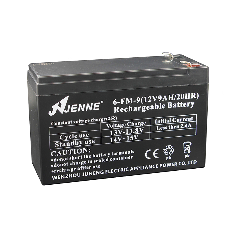 JENNE 聚能 6-FM-9/12V9AH/20HR蓄电池喷雾器电瓶夜市照明UPS门禁