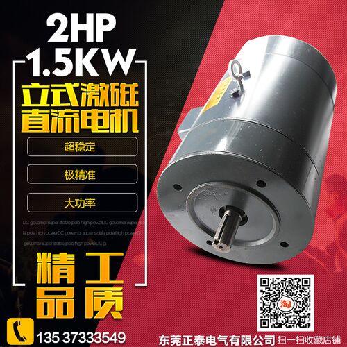 DC200V直流电机 直流电机激磁 2HP 1.5KW 立式ZD97B 调速电机马达