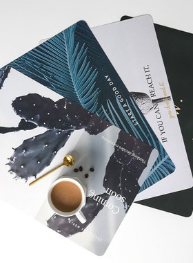 欧式隔热垫餐桌垫西餐垫防烫碗垫45x30cm桌垫少女心桌子防烫垫