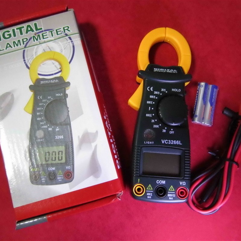 VC3266L科达原装正品小型数字钳型万用表 带电池表笔 能数据保持