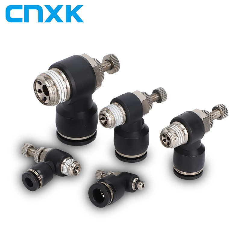 气动气管快速接头SL/LSA接头节流阀调速阀SL4/6/8/10/12-M5 01 02