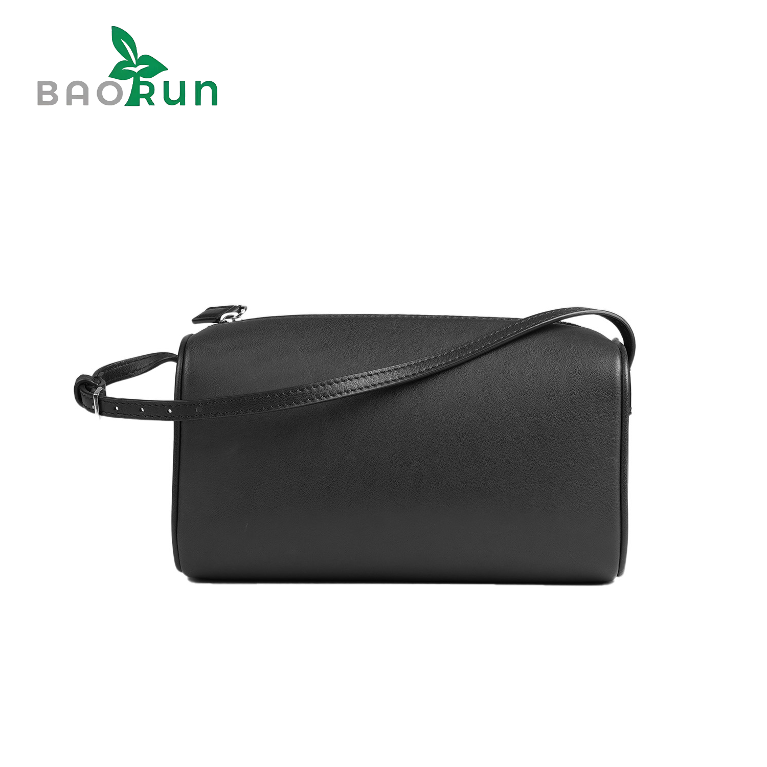 饮奶牛皮笔筒包女士真皮时尚简约圆形单肩包斜跨包日常百搭