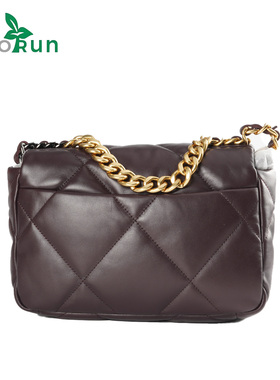 19bag云朵包时尚链条包真皮菱格包女士百搭日常单肩斜挎包