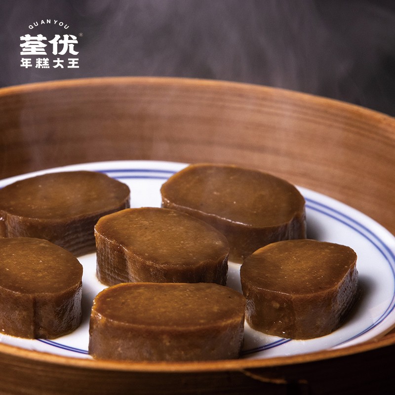 荃优美食手工桂花红糖年糕500g/包 宁波老字号年糕 独立包装