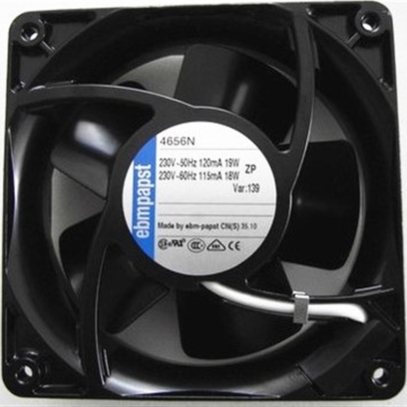 德国风机ebmpapst TYP 4656N 12038 AC220V耐高温铁叶风扇风机19W