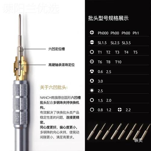 工Nach南旗4合一维修螺丝刀便携加硬手机n数HHV2码平板具S2