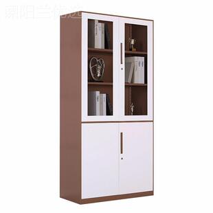 拆装司窄边套色文件柜钢制办柜新款公简VDQ约公皮铁柜财务资料柜