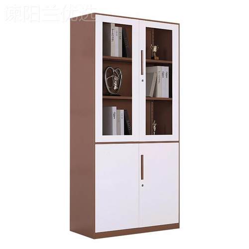 拆装司窄边套色文件柜钢制办柜新款公简VDQ约公皮铁柜财务资料柜