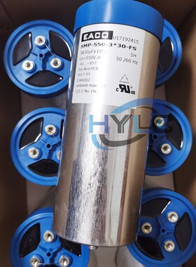 EACO滤波电容SMP-500-3X75-FSB0三相薄膜交流电容器500VAC 3X75UF