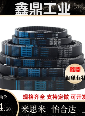 特价橡胶同步带-S5M型RBTS5M-36/50/51/52/55-505--100/150/250