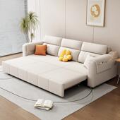 小AMK沙户型两用新款 沙发床抽客大直小户厅绒户发拉型折叠多功能