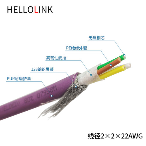 Canopen通讯电缆DeviceNet通讯屏蔽Canopen通信线CAN电缆