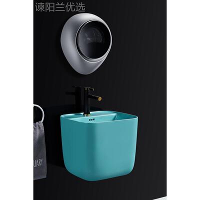 挂墙卫洗手盆家用洗式FMM手池陶瓷面盆壁挂式洗脸盆生间水池型小