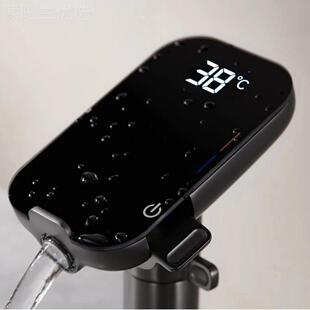 面一盆水龙头智能键定5421温数冷手热水龙头浴室洗盆手显机支架水