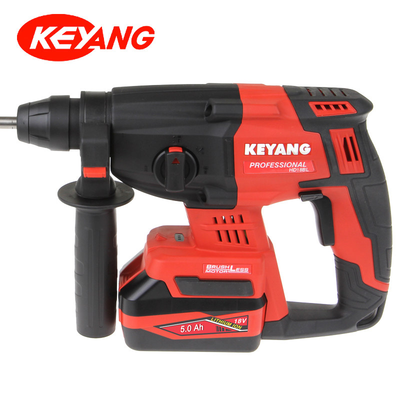 锂电无刷电锤KEYANG/启洋电机 HD18BL20V三功能充电电锤电冲击钻