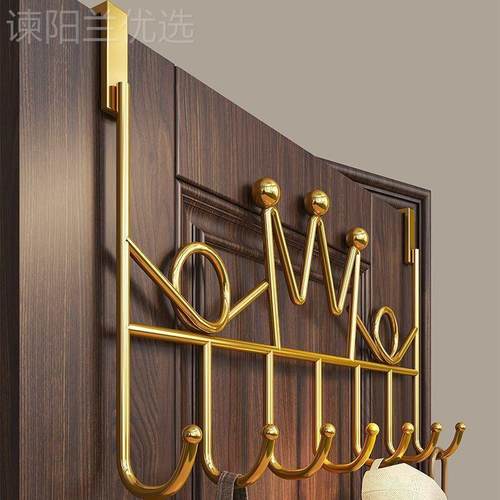 门后挂钩门上衣架免打孔高端口收纳QGN神门包包收纳器架挂门置物