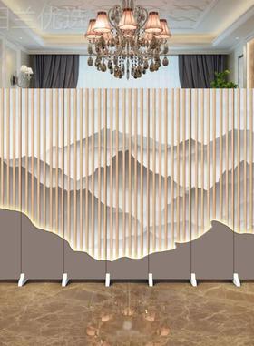 双面折屏中屏断办公室会议隔室BEO简易式遮挡风客厅饭店包间移动