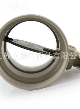 厂家腐pph风阀 灰色p动h手调节阀p风阀化NMU工防耐酸碱全塑阀门