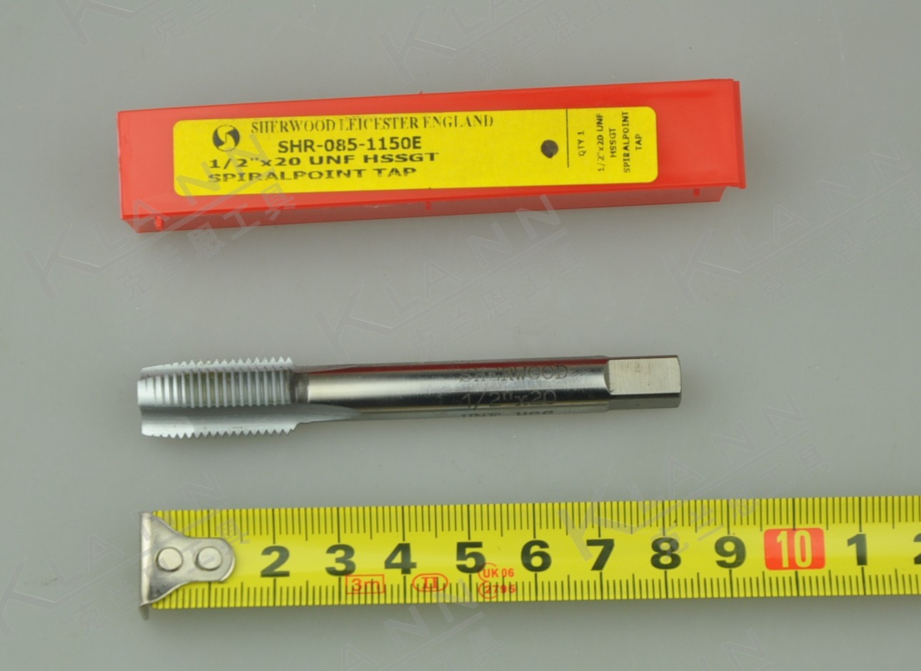 英国SHERWOOD高速钢UNF手用美标细牙丝锥SHR-085-1150E 1/2 x20