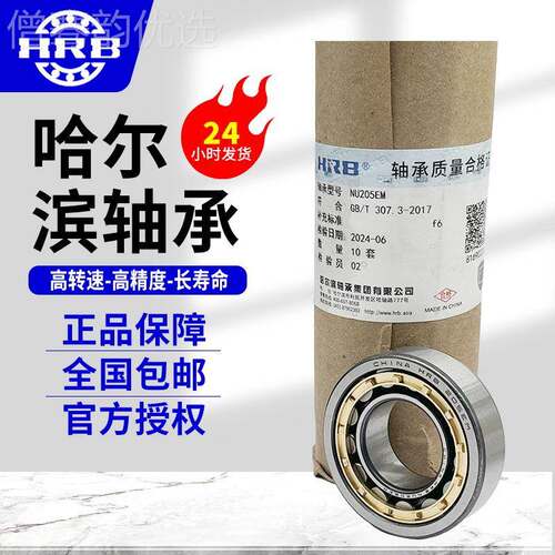 HRB尔滨轴承 N209EM N2110EM N2哈1E 二类BRX圆柱M滚子轴承