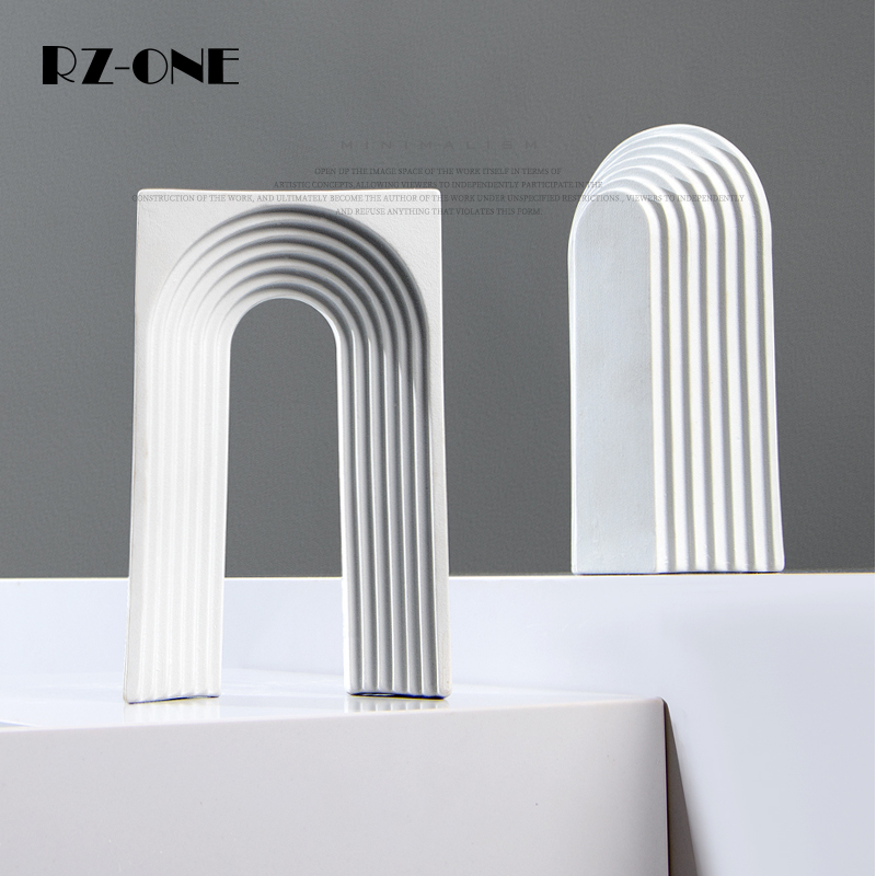 Rzone现代极简ins风门型可拆分创意装饰品样板房间柜子内桌面摆件