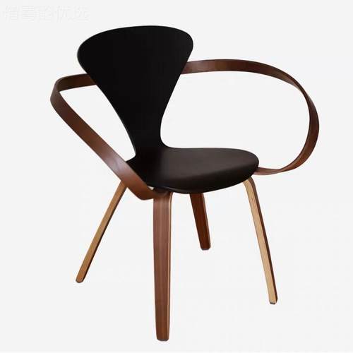 椅橡UGH奶木实复古椅子飘木带椅丝带实木餐西餐厅茶店高端椅舒适