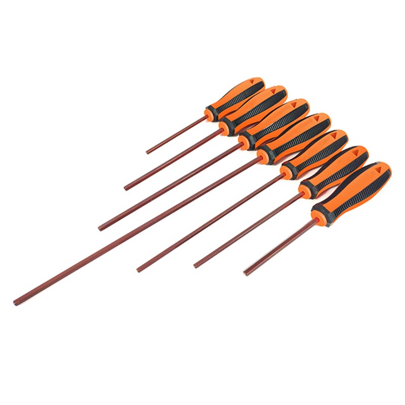 S2钢内六角螺丝刀加长直柄平头六角扳手起子1.5/2/2.5/3/4/5/6mm