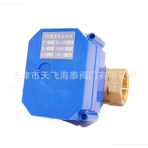 WX阀XEE门厂DN3大2扭矩大口径三线两C控 ADC24V微型家电动铜球阀