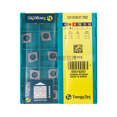 韩国特固克 Taegutec数控刀片 CCMT09T308-MT TT8020 加工不锈钢