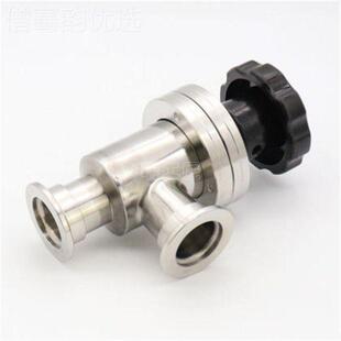 不锈-手动真0空SUL角阀 KF150 快装真空挡板阀 钢挡板阀Y型 角式L