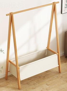 多功能挂衣易架落地简实可折48046架叠衣帽卧室木家用收纳置物架