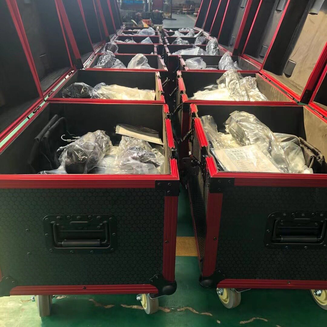 舞台电动葫芦包装箱同步升降轮式航空箱爬架葫芦包装箱导链航空箱