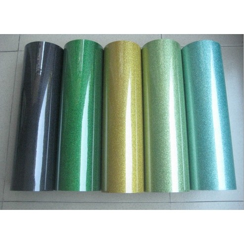 韩国葱粉闪光热转印刻字膜 24色