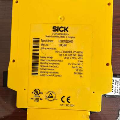 sick安全继电器cpu，fx3-cpu130002，104议价