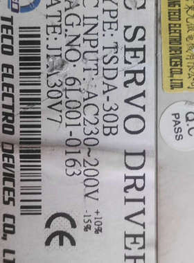 东伺服驱动器TSDA-30B，4台，型号TSB102B议价