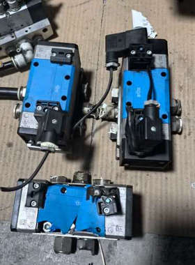 德国FESTO电磁阀，蓝色外壳，型号MFH-5/3G-议价