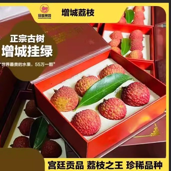 送礼正宗增城挂绿荔枝新鲜北园现荔枝