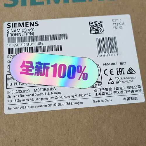 6SL3210-5FB10-1UF2 V90伺服驱动器议价