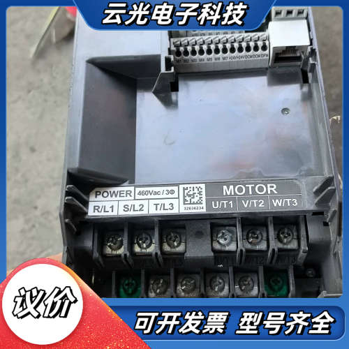 台达MS300变频器，380V-7.5kw，没有盖子。通电运议价