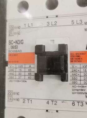 交流接触器SC-N3/G，线圈电压DC24V，功率18.议价