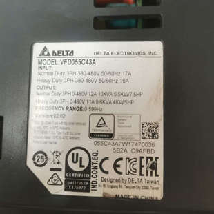 台达VFD055C43A 非功能问议价 功能正常