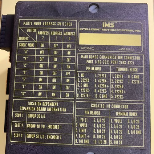 原装IMS步进驱动器MX-CS100-401 版本V1.议价